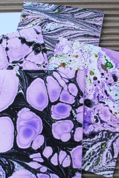 Marbled Note Cards/Charoite
